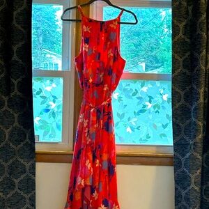Vince Camuto floral high-low dress